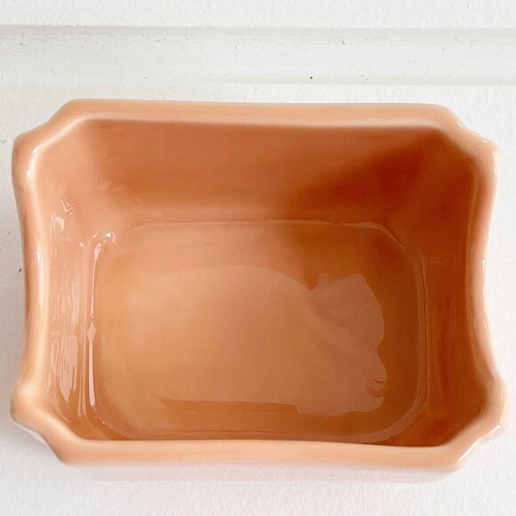 Fiesta Homer Laughlin Retired Apricot Sugar Packet Caddy - Picture 4 of 8